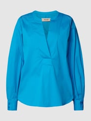 Blouseshirt met tuniekkraag, model 'Yen' van MOS MOSH Blauw - 34