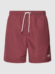 Badehose mit Label-Detail von REVIEW Rot - 10