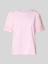 T-Shirt mit Lochstickerei Modell 'CELIANA' von Vila Pink - 30