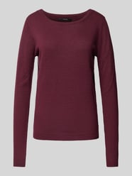 Regular Fit Strickpullover mit Rundhalsausschnitt 'CARE STRUCTURE' von Vero Moda Bordeaux - 6