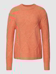 Strickpullover mit Strukturmuster von Christian Berg Woman Orange - 23