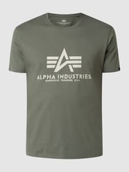 T-Shirt mit Logo-Print von Alpha Industries Grün - 24