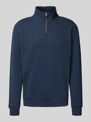 Bluza z kołnierzem zapinanym i wyhaftowanym logo od Superdry - 17