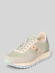 Sneakersy z miksu skóry z naszywką z logo model 'Millen' od Blauer USA - 7