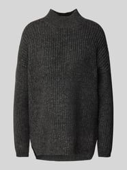 Gebreide pullover met opstaande kraag en wol van QS - 42