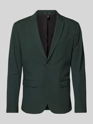 Slim fit colbert met reverskraag, model 'LIAM' van SELECTED HOMME Groen - 9