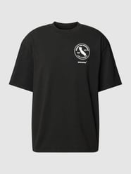 Oversized T-Shirt mit Rundhalsausschnitt Modell 'JAYTON' von Pegador Schwarz - 35