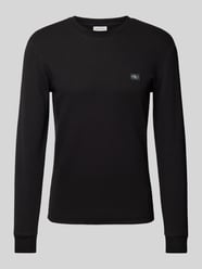 Longsleeve mit Label-Stitching von Calvin Klein Jeans Schwarz - 21