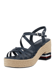 Sandalette mit Plateausohle von Tommy Hilfiger Blau / Türkis - 30