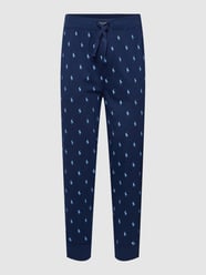 Sweatpants mit Allover-Muster Modell 'LIQUID' von Polo Ralph Lauren Underwear Blau - 37