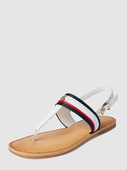 Sandalen met merkapplicatie van Tommy Hilfiger Wit - 11
