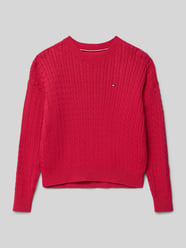 Regular Fit Strickpullover aus reiner Baumwolle von Tommy Hilfiger Teens - 13
