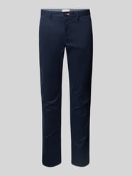 Slim Fit Chino mit Eingrifftaschen von Gant Blau - 11