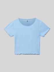 Regular Fit T-Shirt mit Rüschen Saum Modell 'NELLA' von Only - 32