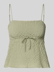 Babydoll-Top aus Seersucker mit Schnürung von REVIEW - 7