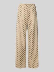 Wide Leg Sweatpants aus Baumwoll-Mix von Armani Exchange Beige - 34