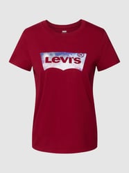 T-Shirt mit Label-Print von Levi's® Bordeaux - 32