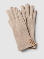 Handschoenen met knoopsluiting van EEM Beige - 20