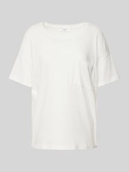 T-Shirt mit Label-Detail von Marc O'Polo Denim Weiß - 5
