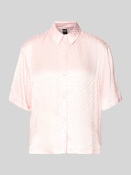 regular fit pyjamashirt van pure viscose van BOSS Fuchsia - 3