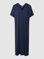 Regular fit midi-jurk met V-hals van Seidensticker Blauw / turquoise - 29