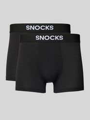 Boxershort met elastische band in een set van 2 stuks van Snocks - 44