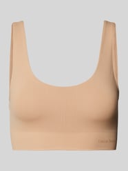 Bralette mit Label-Schriftzug von ORGANIC BASICS Beige - 31