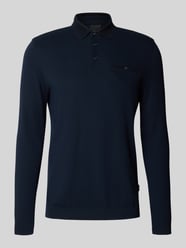 Slim fit poloshirt met labeldetail van bugatti - 13