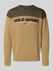 Gebreide pullover met labelstitching en ronde hals van Polo Ralph Lauren - 42