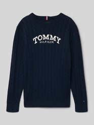 Regular Fit sweter z czystej bawełny od Tommy Hilfiger Teens - 5