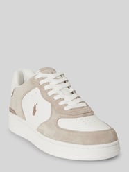 Low Top Sneaker aus echtem Leder von Polo Ralph Lauren Beige - 43