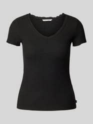 Regular Fit T-Shirt mit Waffelstruktur von Tom Tailor Denim - 42