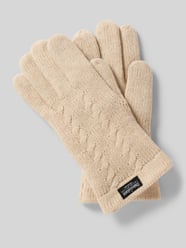 Handschoenen met labeldetail van EEM Beige - 18