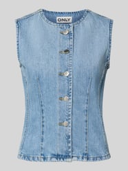 Kamizelka jeansowa o kroju regular fit z czystej bawełny model 'AYA' od ONLY - 39