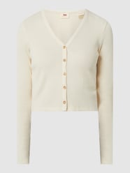 Cropped Cardigan mit Rippenstruktur von Levi's® Beige - 7