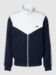 Sweatjacke mit Logo-Stitching Modell 'TAPE' von Lacoste Blau - 40