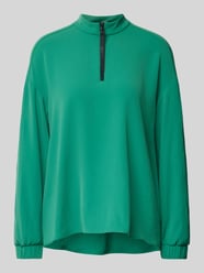 Relaxed fit blouse met opstaande kraag van Marc Cain Groen - 46