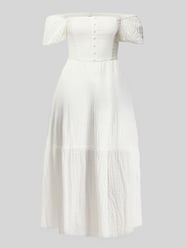 Midikleid in Crinkle-Optik von Apricot - 26