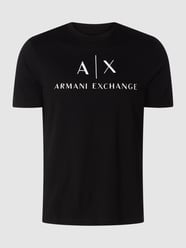 Slim Fit T-Shirt mit Logo von ARMANI EXCHANGE Schwarz - 2