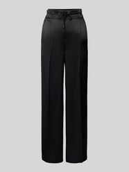 Wide Leg Hose mit elastischem Bund von comma Schwarz - 34