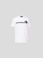 T-Shirt mit Label-Print von Dsquared2 Weiß - 10