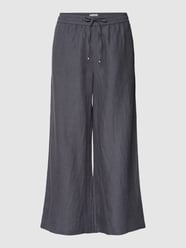 Culotte aus reinem Leinen mit Tunnelzug von Christian Berg Woman Blau - 25