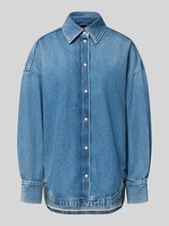 Koszulowa kurtka o kroju oversized z bawełnianego denimu model 'C_OVERSHIRT 4.0' od BOSS Orange - 26