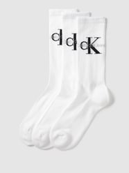 Sokken met labeldetail in een set van 3 paar, model 'DESMOND' van Calvin Klein Jeans Wit - 32