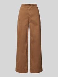 Spodnie materiałowe ze szwami działowymi model ‘Tahiana’ od BOSS Orange Brązowy - 9
