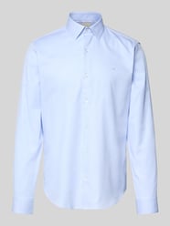 Slim Fit Business-Hemd mit Logo-Stitching Modell 'Harrison' von CK Calvin Klein - 5