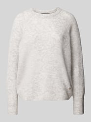 Gebreide pullover met raglanmouwen, model 'Tammy Thora' van MOS MOSH Grijs / zwart - 31