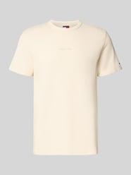 Slim Fit Strickpullover aus reiner Baumwolle von Tommy Jeans Beige - 41