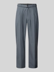 Spodnie garniturowe w kroju straight fit z mieszanka bawełny i lyocellu model 'TURBULENCE' od CK Calvin Klein - 12