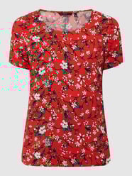 T-shirt met bloemenmotief, model 'Simply' van Vero Moda Rood - 27